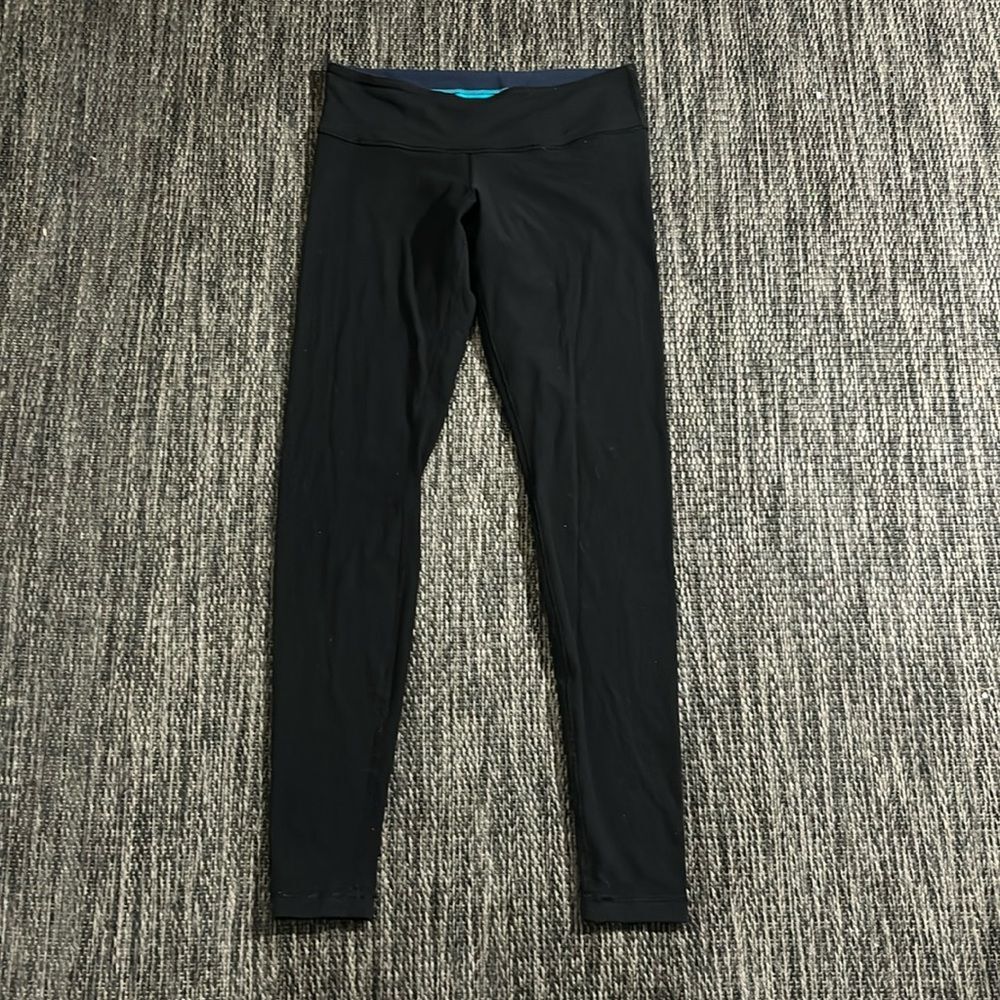 Lululemon Wunder Under Compressive Leggings Reversible Size 8